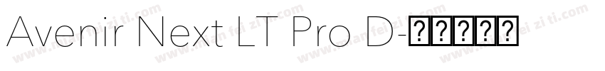 Avenir Next LT Pro D字体转换